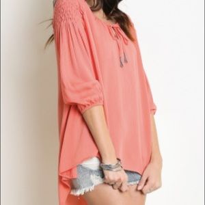 Peachy Orange Top